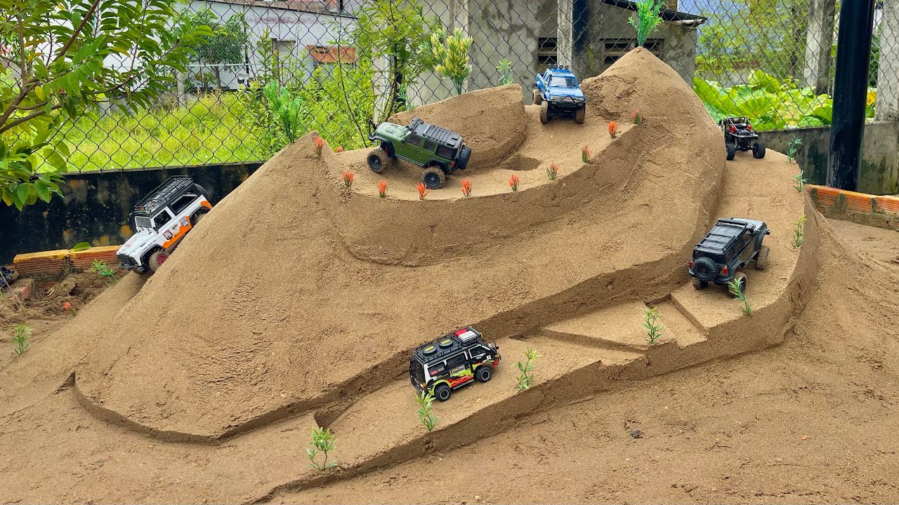 Epic RC Hill Climb Battle! Who Can Conquer the Toughest Obstacles?🚙 Rc Defender Jeep Hilux Bronco&hellip;