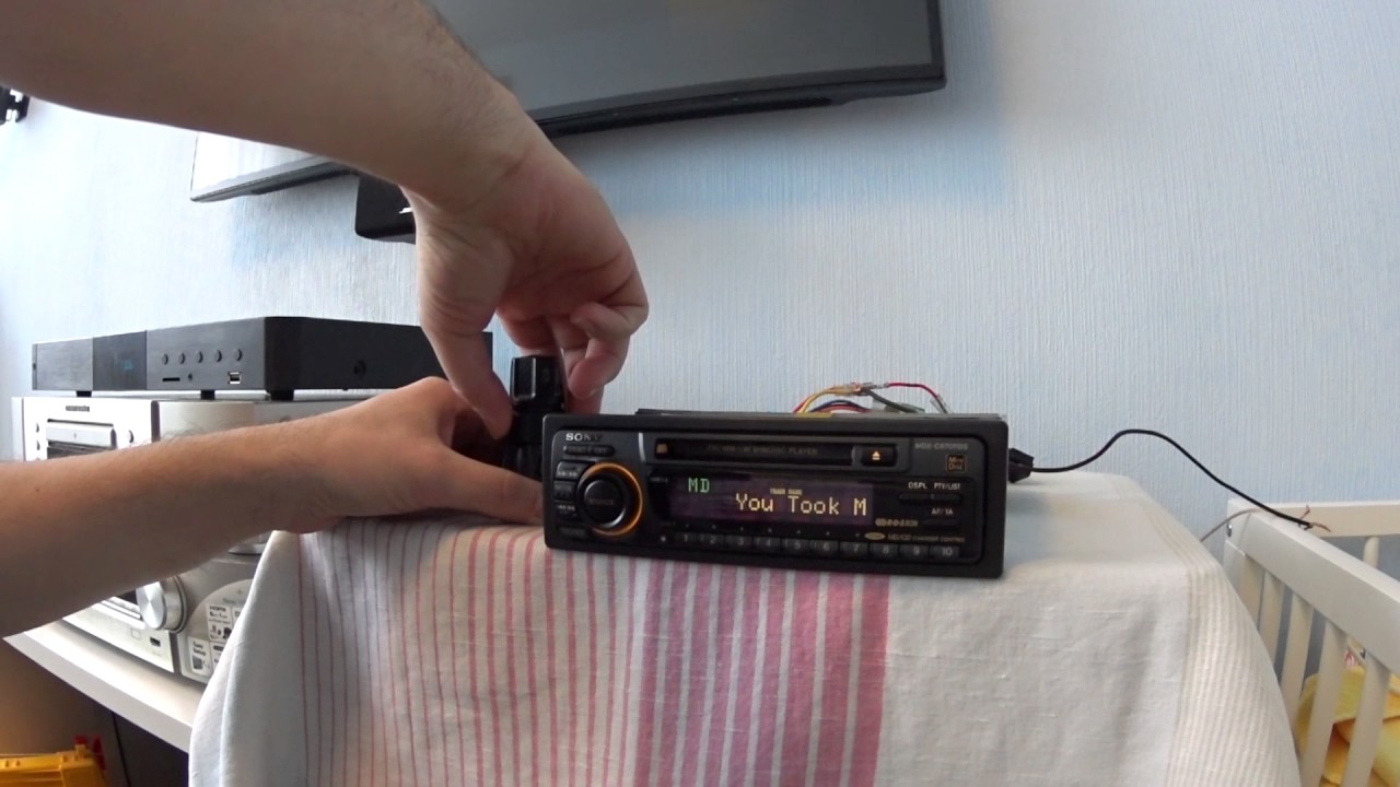 SONY MDX-C670RDS, first start, absolutely new.