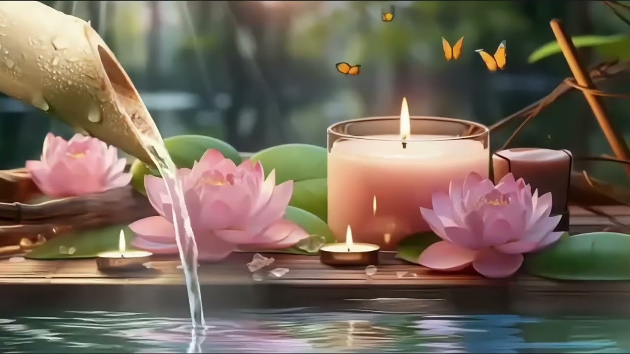 Music with water sound 🌸 Deep Healing & Meditation, Stress Relief, Sleep, Spa🌿