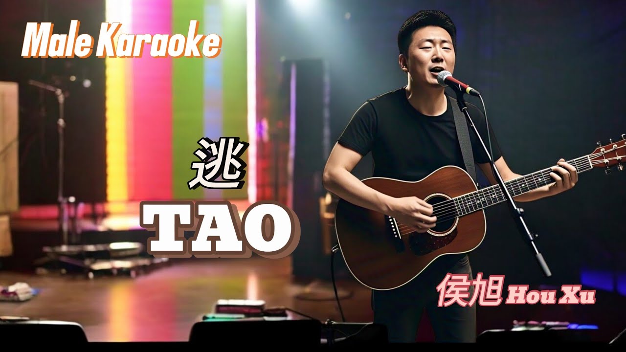 Tao 逃 _ Male Karaoke _ 侯旭 Hou Xu