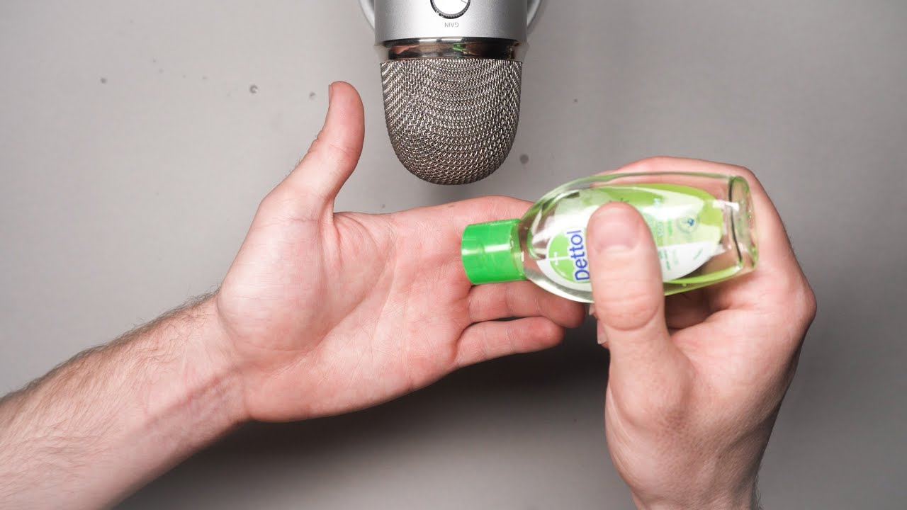 ASMR Hand Sanitizer - Sanitizing My Hands for 10mins