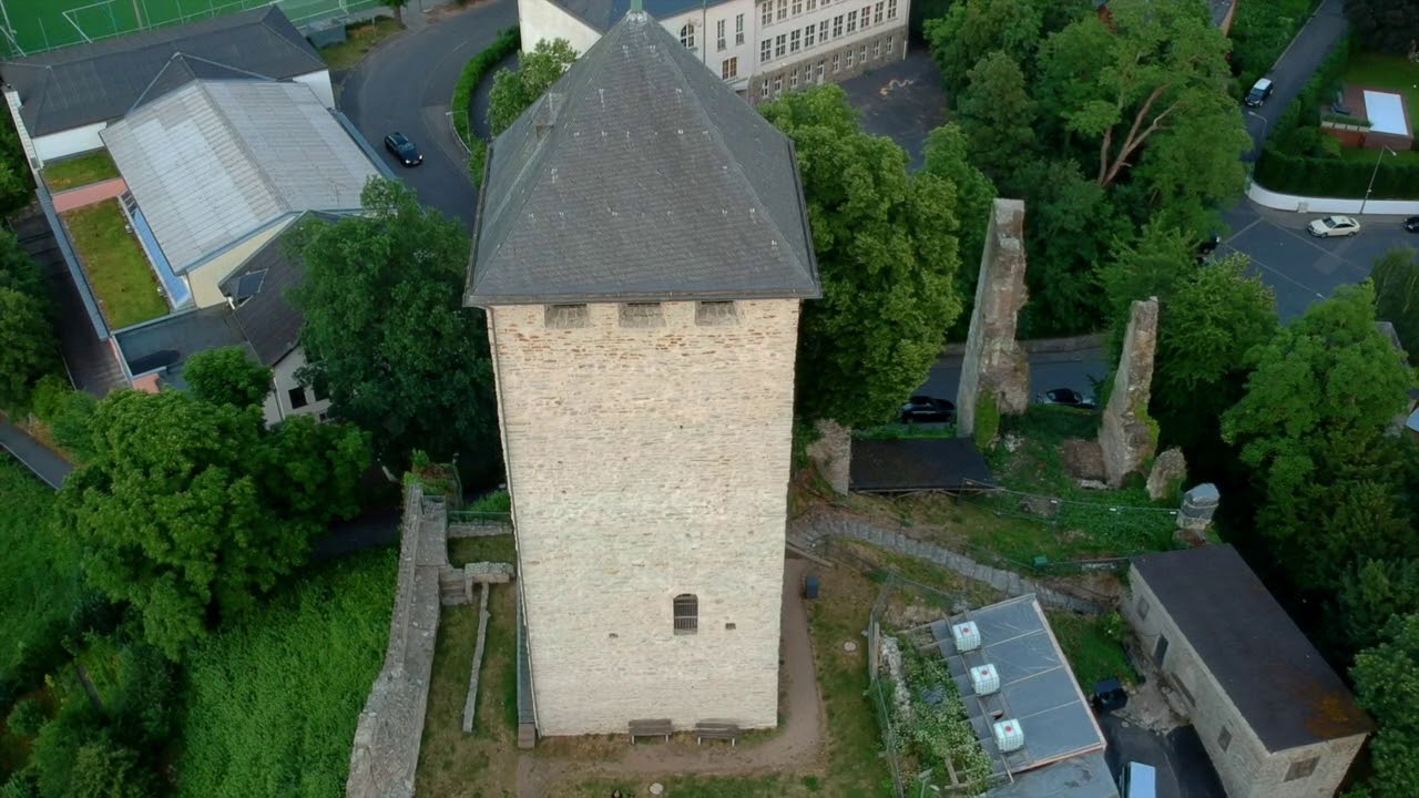 Wiesbaden, Sonnenberg, Nerotal from Above - Drone Video