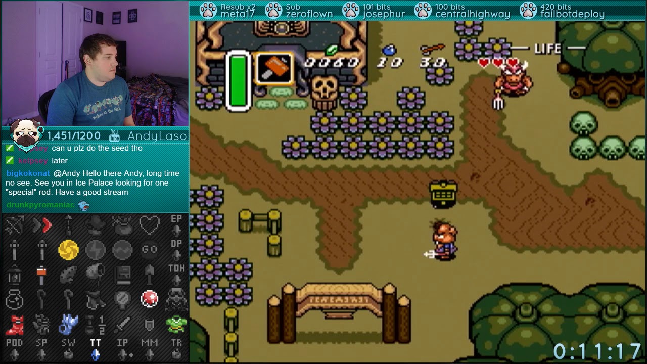 A Link to the Past | Inverted Swordless Randomizer | Sahas keeps all the goodies in his back room