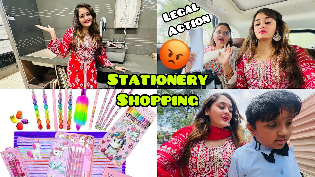 😡Legal Action itni Pareshanio k baad 😇Stationery & Luxurious New Home Kitchen Shopping Bindass Kavya