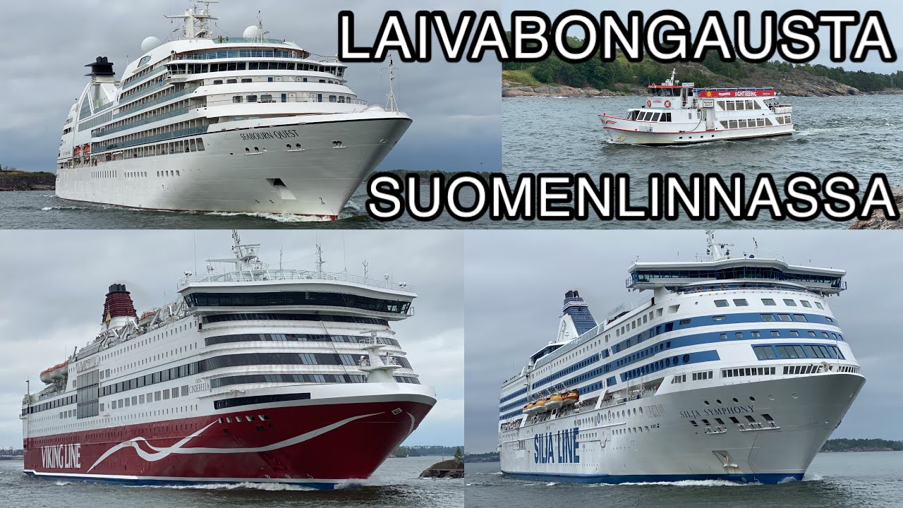 LAIVABONGAUSTA SUOMENLINNASSA | SILJA SYMPHONY, SEABOURN QUEST & VIKING CINDERELLA