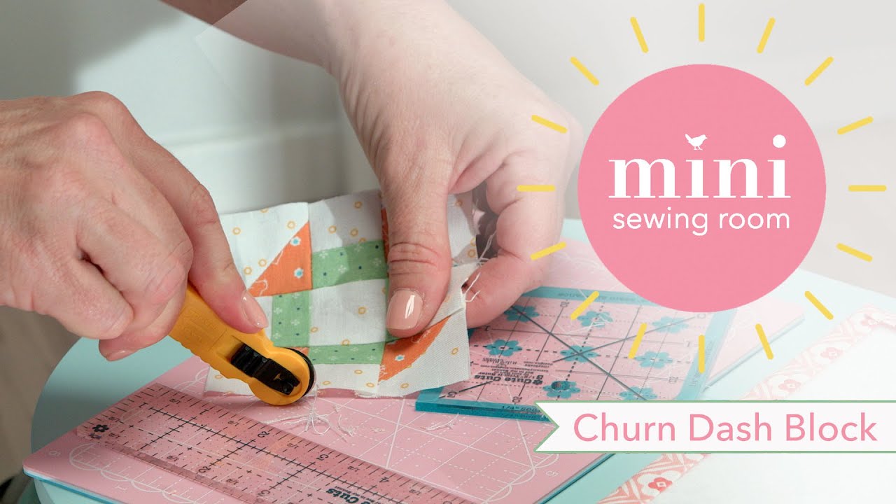 Mini Sewing Room: Churn Dash Block