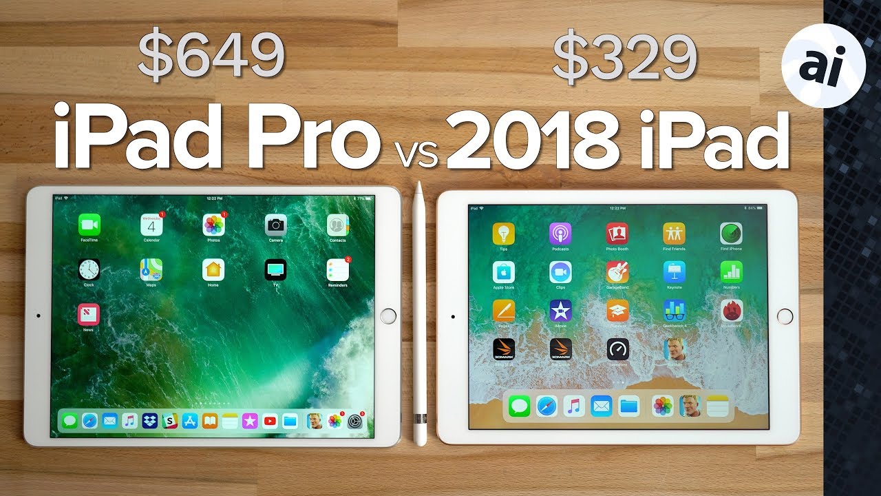 2018 iPad vs 2017 10.5