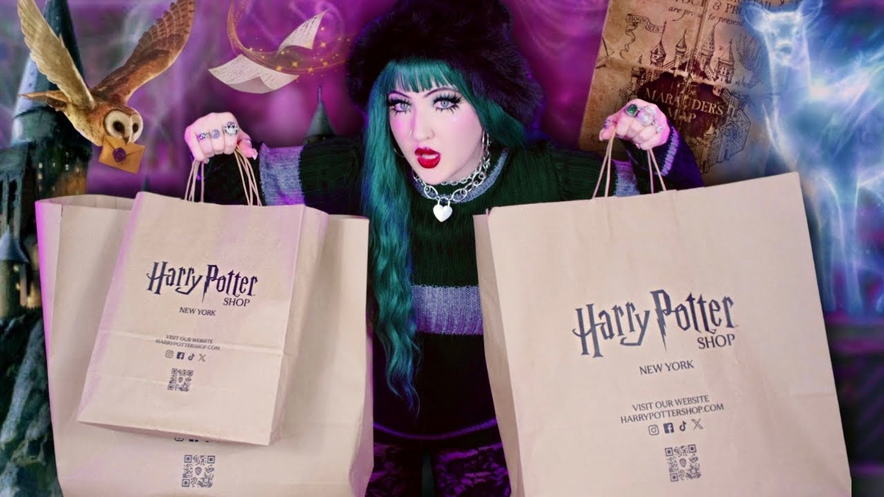 HARRY POTTER SHOP NEW YORK HAUL⚡️🧳 | HARRY POTTER MERCH HAUL 💚🔮🦉