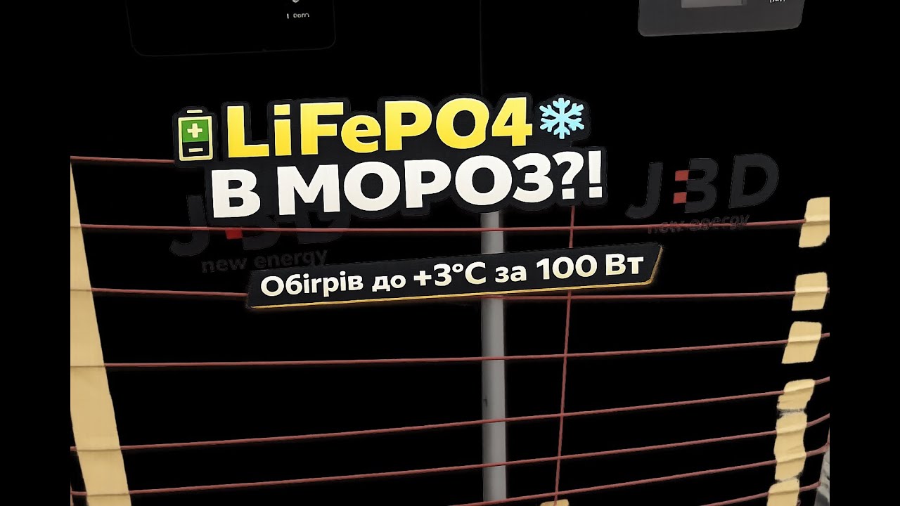 ❄️ Як підігріти LiFePO4 батареї в МОРОЗ, КОРОТКЕ ЗАМИКАННЯ, ТЕРМОБОКС?🔋🔥 Лише 100 Вт і Реальний тест