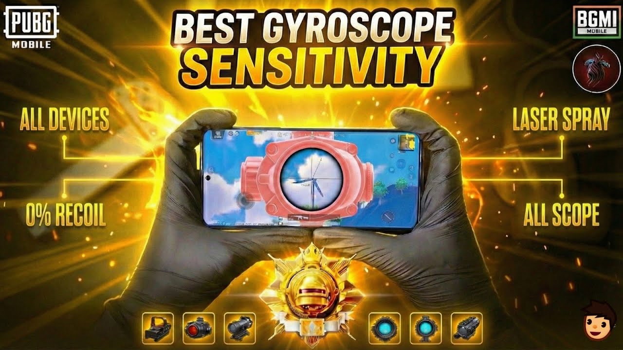 0% Recoil! 😍 PUBG 4.2 Update Best Gyro Sensitivity for All Devices 🚀