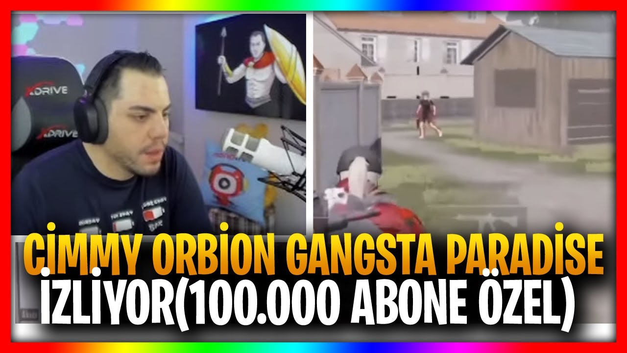 CİMMY TV | CİMMY ORBİON GANGSTA PARADİSE İZLİYOR(100.000 ABONE ÖZEL)