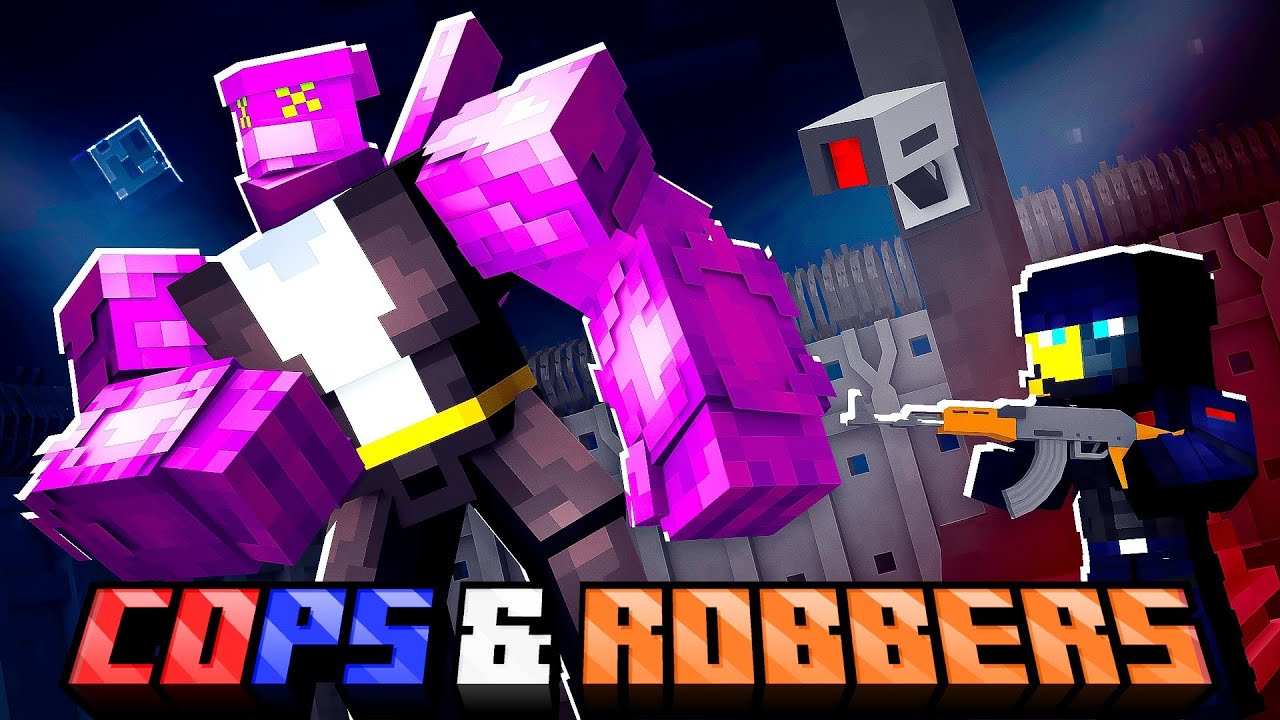 Minecraft Cops & Robbers с пришельцем OMNITRIX!