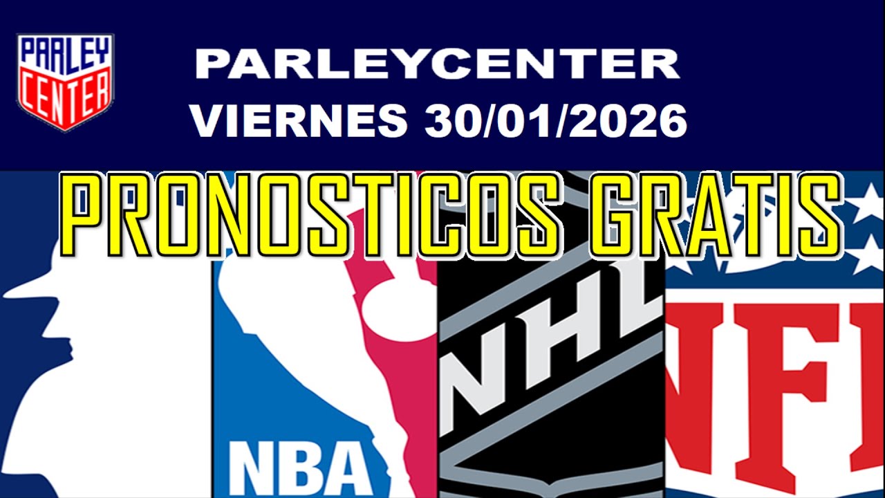 PRONOSTICOS  NFL, NHL Y NBA  PARA HOY LOGROS VIERNES 30/01/2026 🔥PARLEY GRATIS🔥