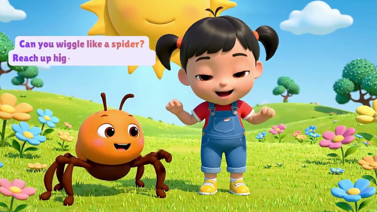 Incy Wincy Spider 🕷️ | Kids Nursery Rhyme Song | Fun & Gentle Animation | 2 Minutes