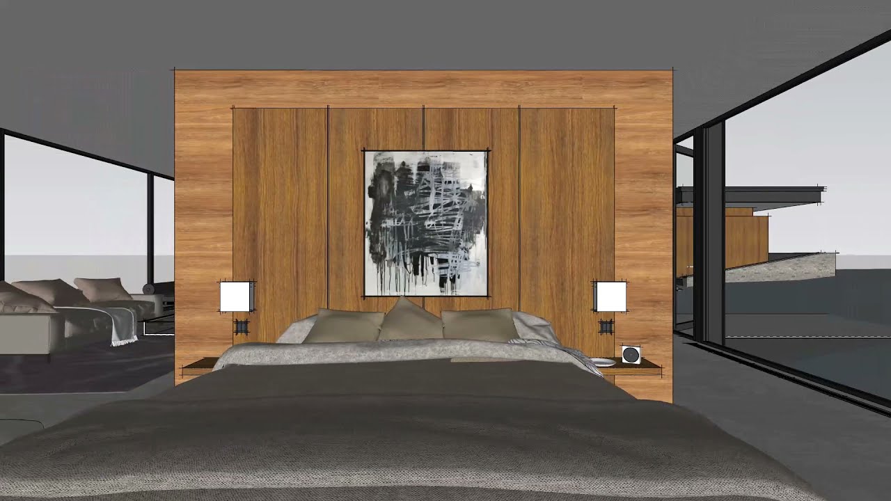 Bruce Wayne's Lake House - Animation Exterior | Interior ( SKETCHUP )