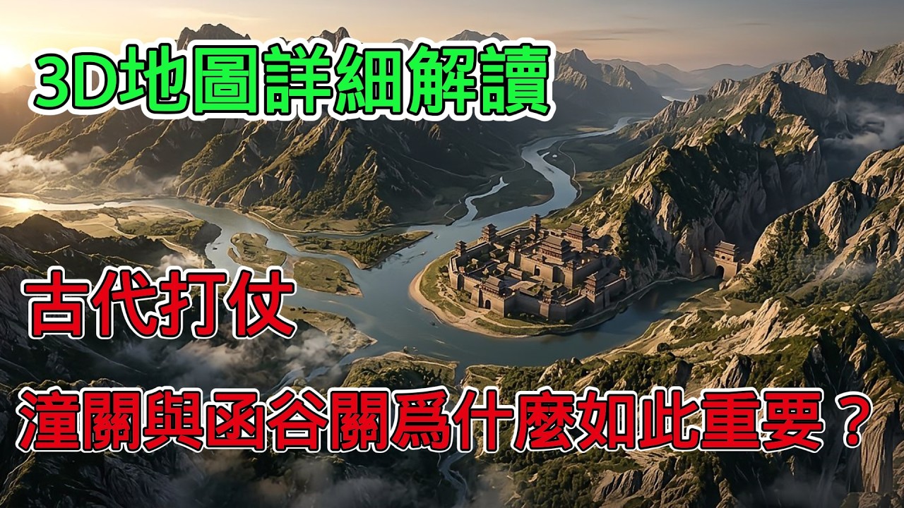 3D地圖詳細解讀，古代打仗，潼關與函谷關為何如此重要？