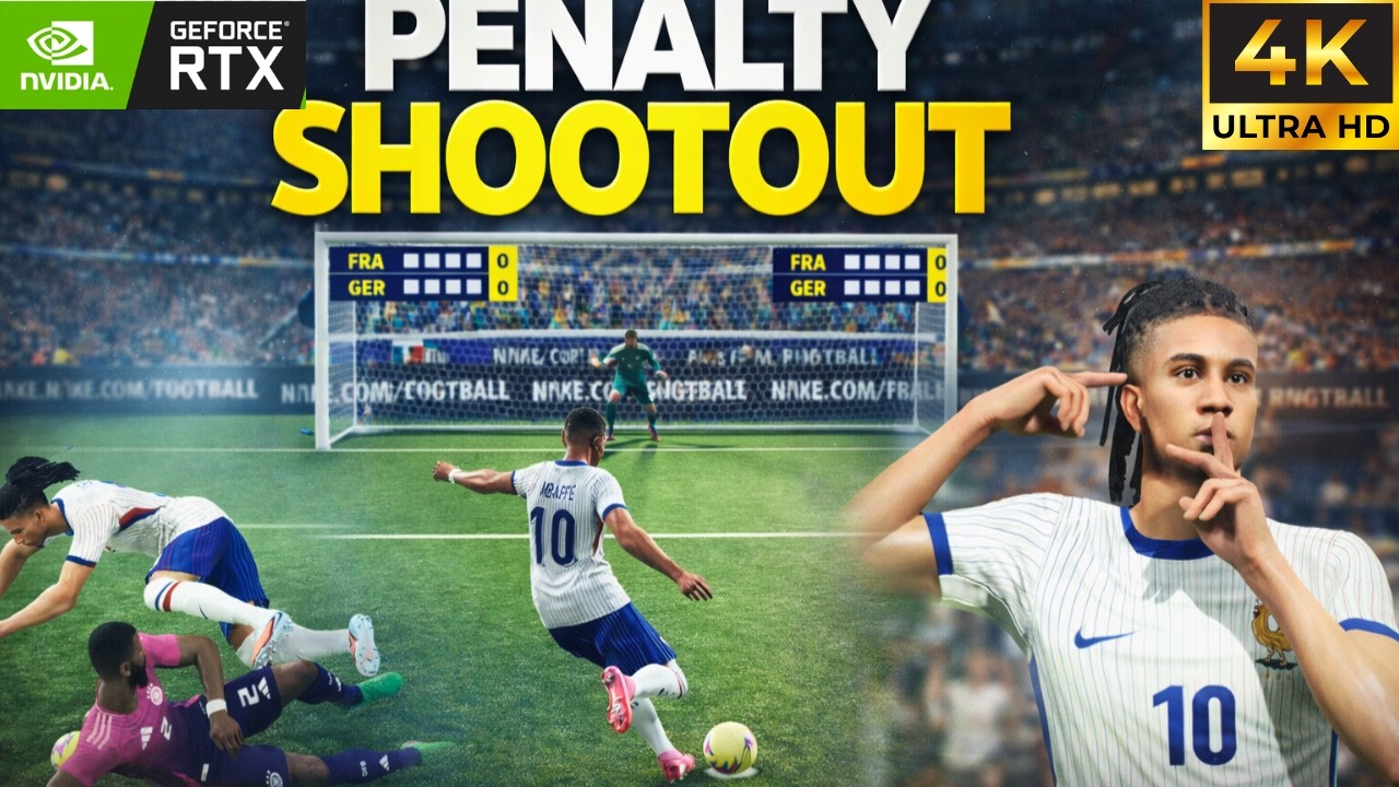 eFootball 2026 (PC) |  France vs Germany | Penalty Shootout | 4K 60FPS HDR Gameplay
