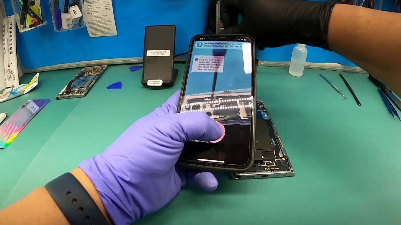 Sam note 10 plus screen and battery repair