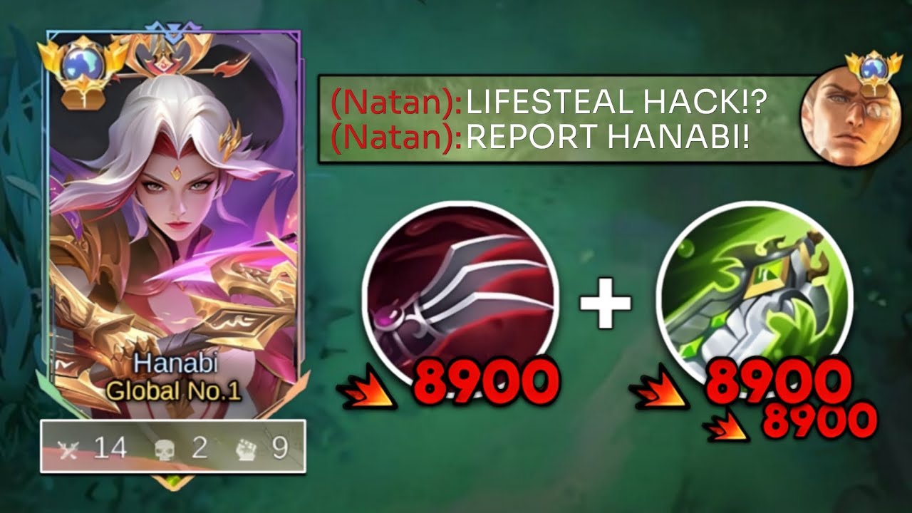 NEW HANABI ABNORMAL CRIT DMG BUILD DESTROY FULL COUNTER BURST NATAN 🔥(new hyper crit dmg) MLBB.