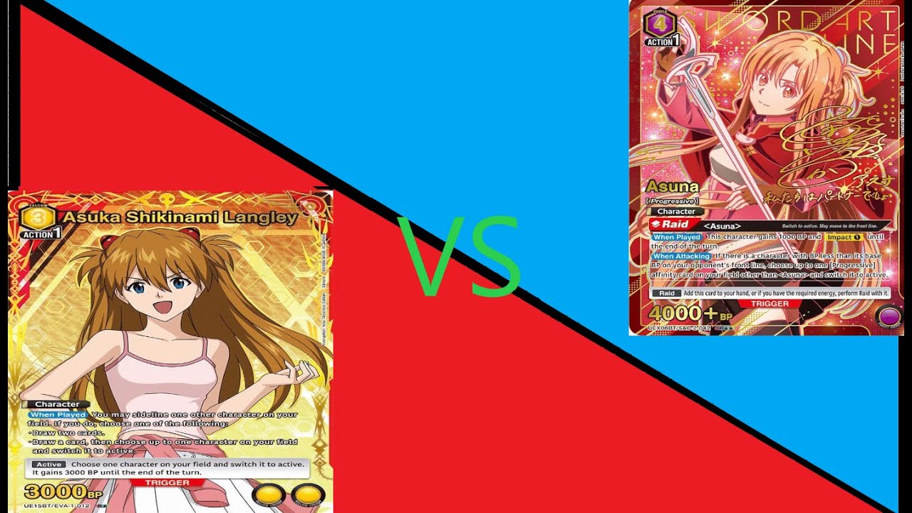 Union Arena Rare Battle 01/29 Finals Purple SAO (Song) vs Yellow Evangelion (Asuka)