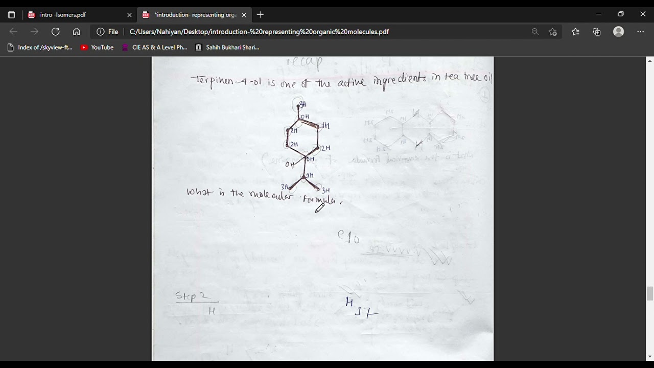 Skeletal formula : Indepth + Further Question | SKM Learning