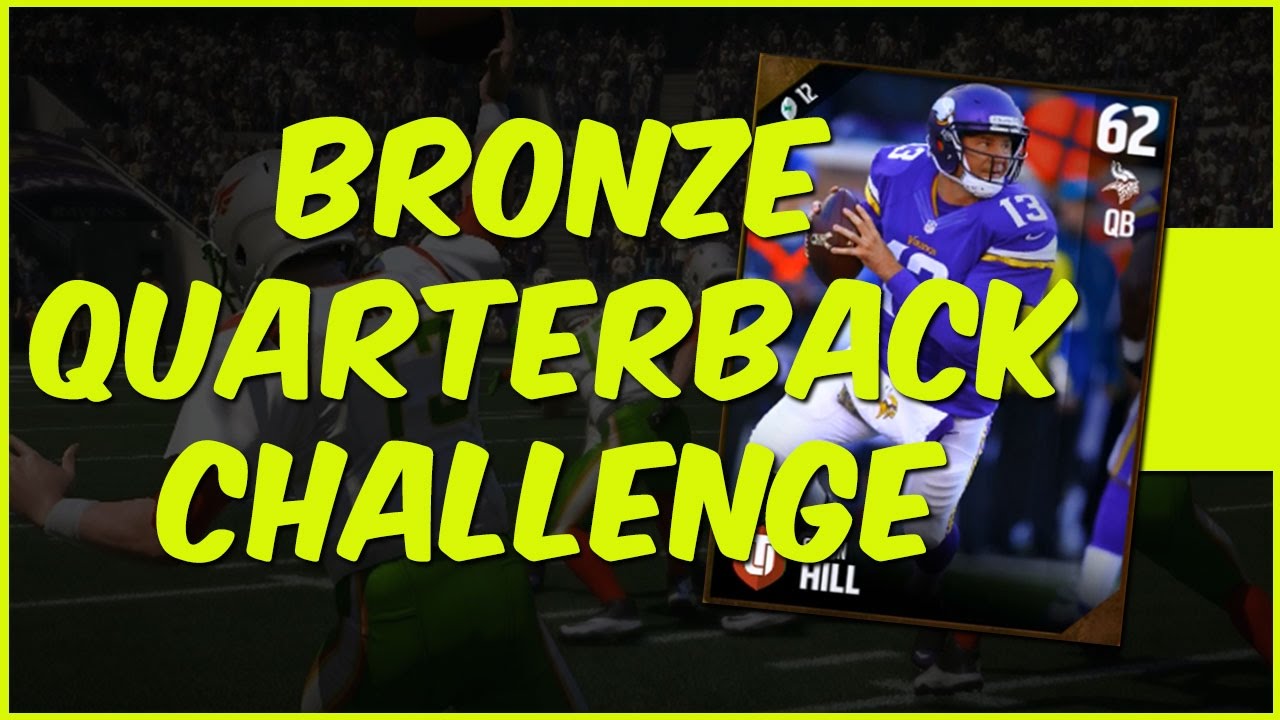 MUT 17 Gameplay | Bronze QB Challenge - Full Struggle Mode With A 62 Overall QB