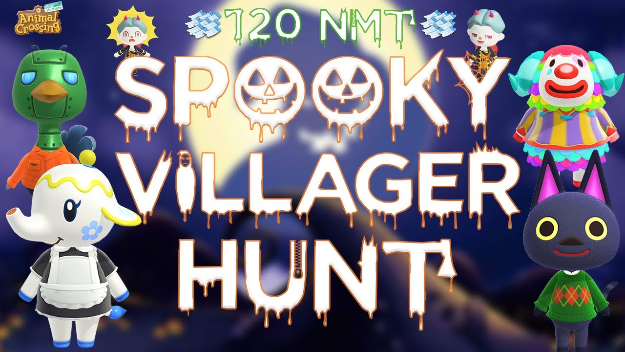 Spooky Villager Hunt for Kiki!!! - Animal Crossing: New Horizons