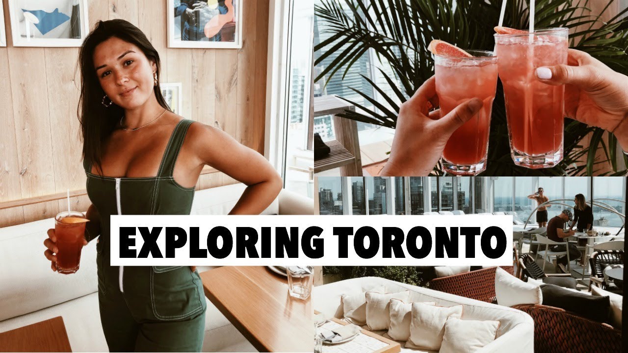 VLOG: shopping + the best roof top lunch spot in toronto!