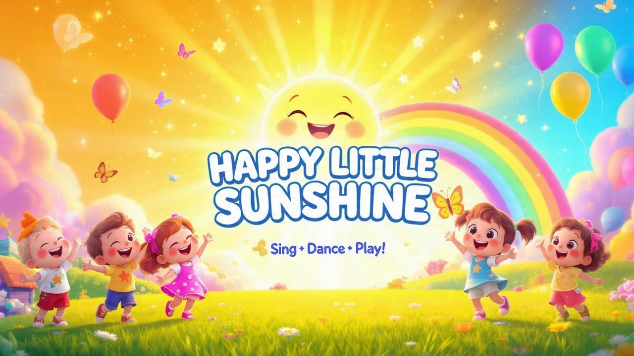 Happy Little Sunshine 🌞 | Kids Morning Song | Fun Dance Rhyme for Children🔥