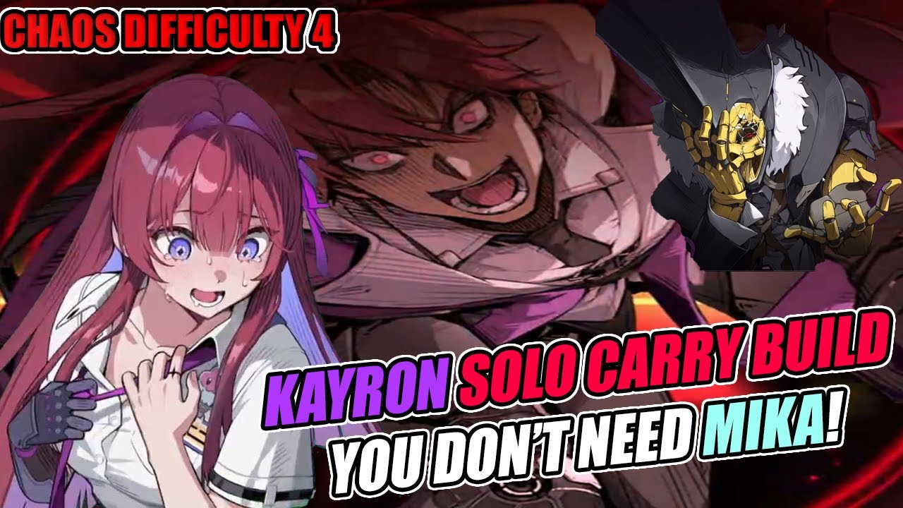 KAYRON SOLO CARRY BUILD | 4K DAMAGE IN 1 TURN! | CHAOS ZERO NIGHTMARE D4 FULL NIGHTMARE RUN!