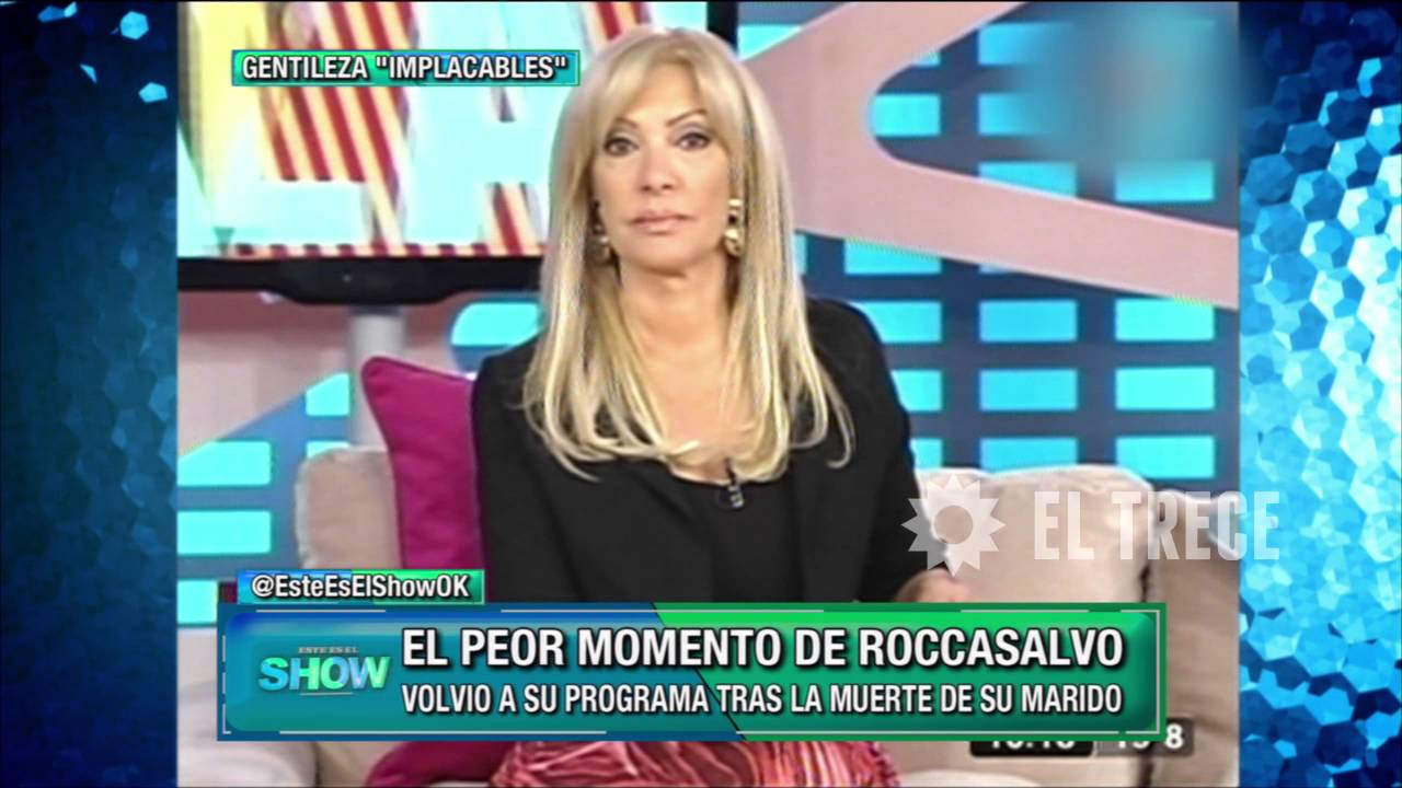 Susana Rocassalvo volvió a su programa tras la muerte de su marido