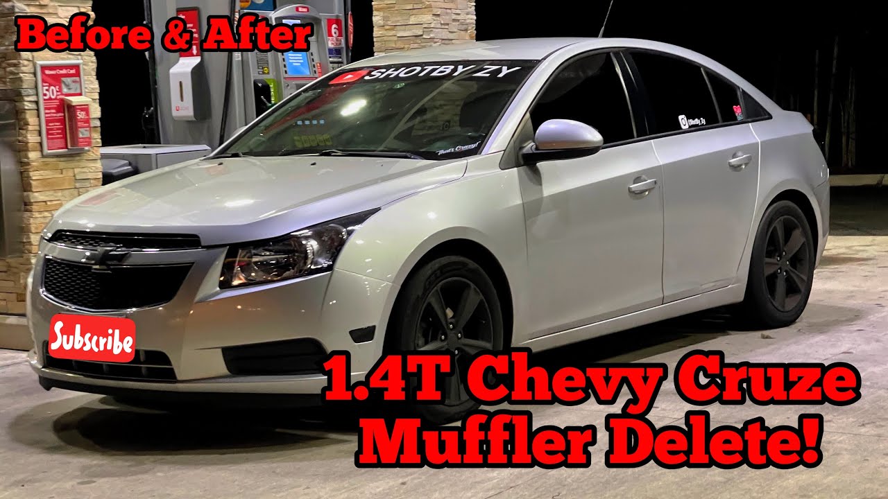 Chevy Cruze Rear Muffler Delete (Before And after)