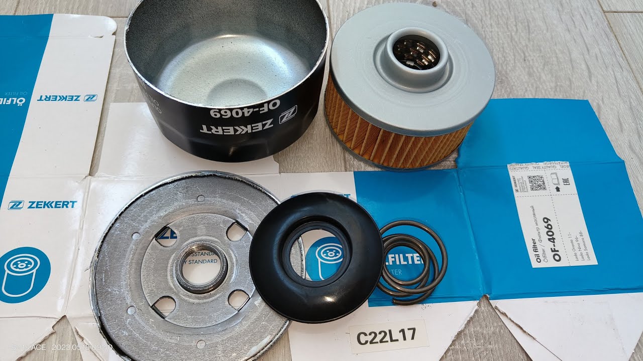 Распил масляного фильтра ZEKKERT OF-4069 (фильтр на ВАЗ)