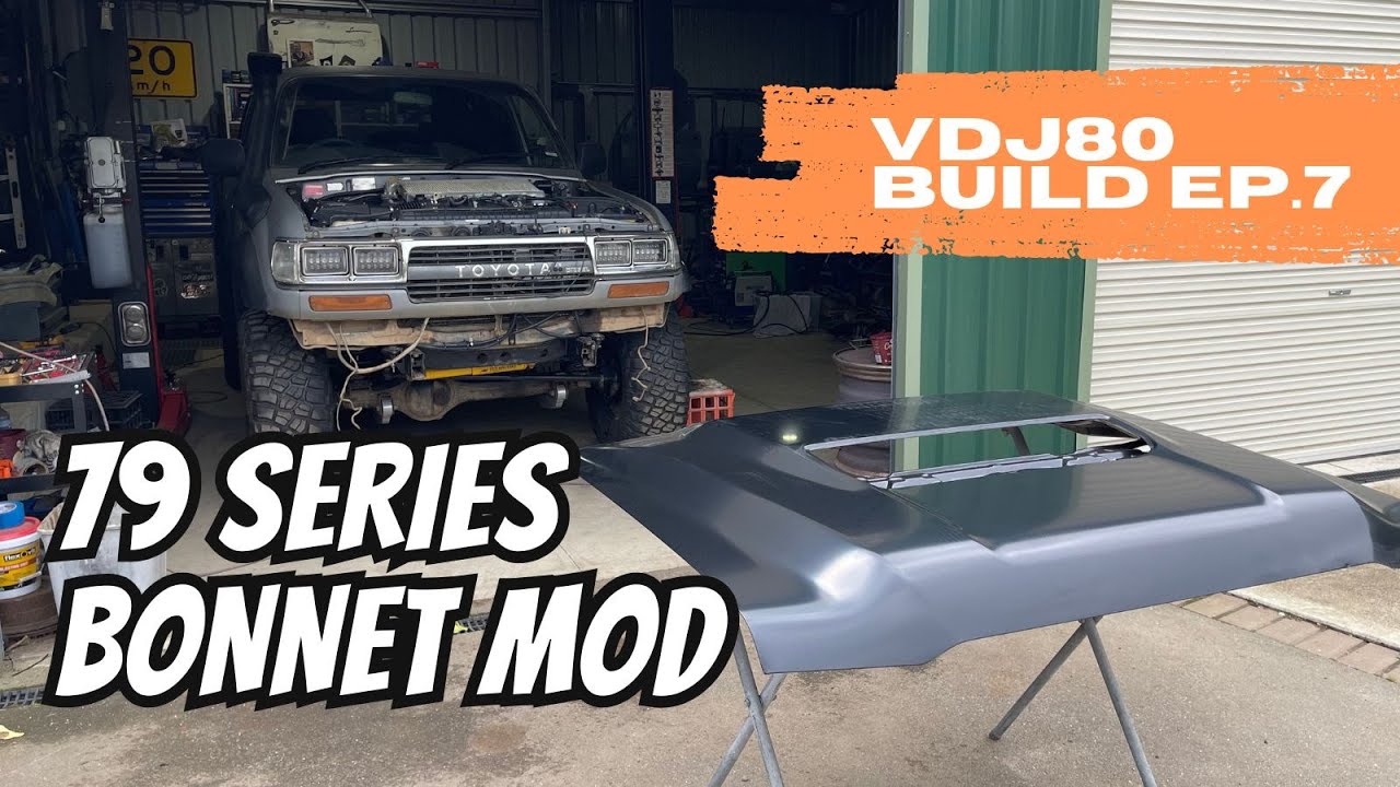 Installing a 79 Series bonnet scoop on my VDJ80 Landcruiser build 🛠️ 🛠️