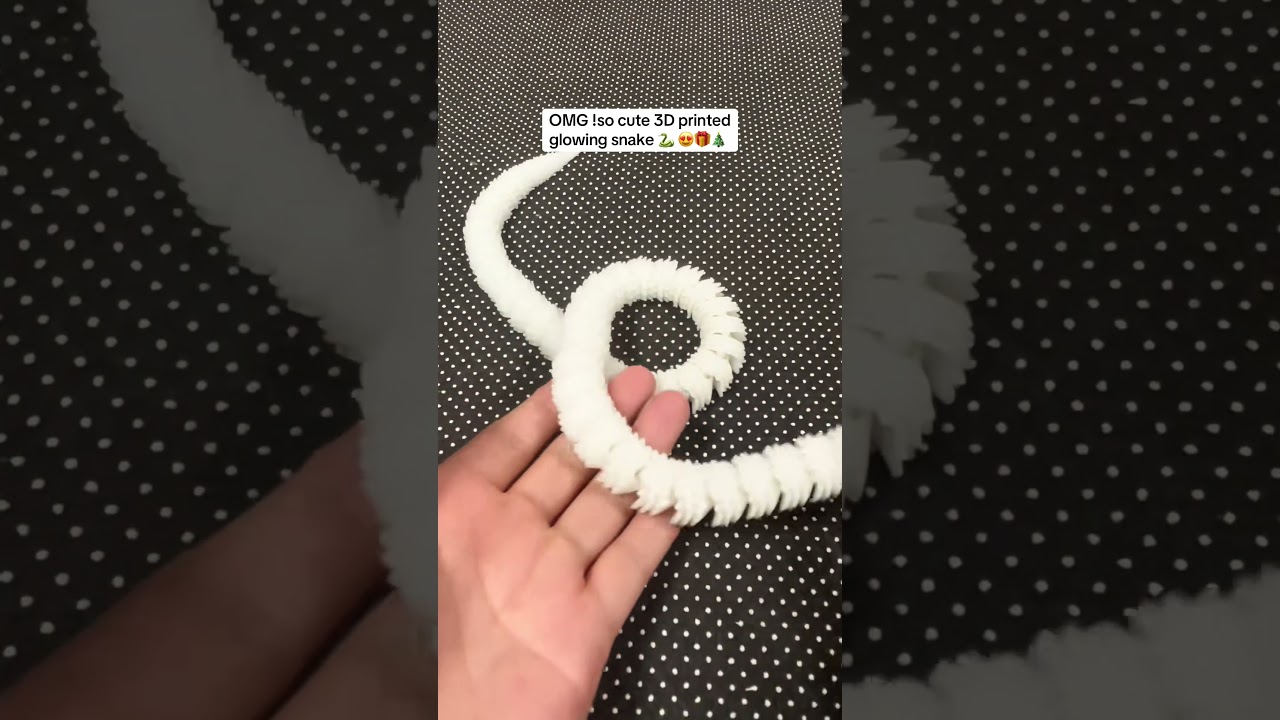 Adorable 3D Printed Snake Toy - Perfect Gift for Kids #fok #toys #snake