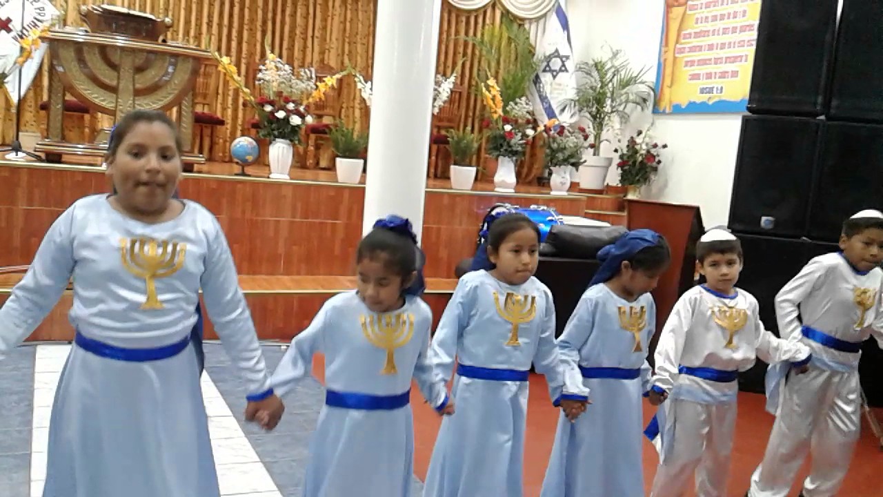 Danza hebrea de niños  de la Mision Internacional Pentecostes Primitiva