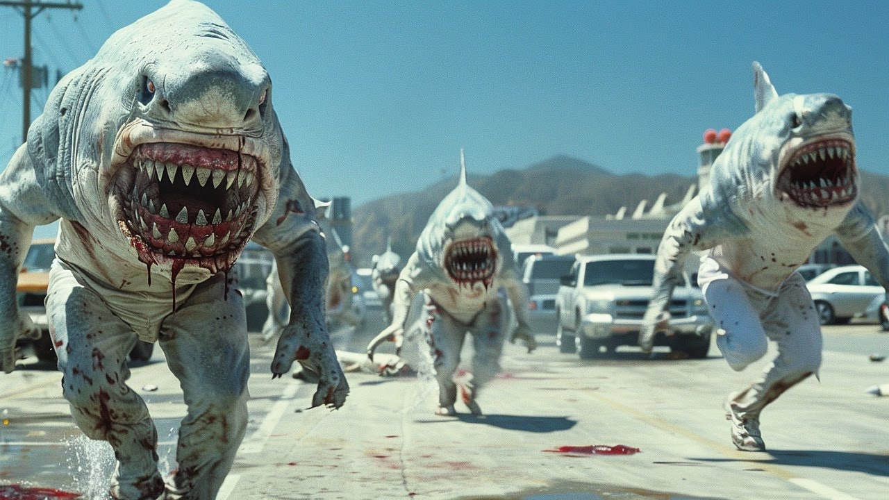 HOMENS HÍBRIDOS de TUBARÃO são NOVA ESPÉCIE na terra e vão USAR OS HUMANOS como ALIMENTO para POVOAR