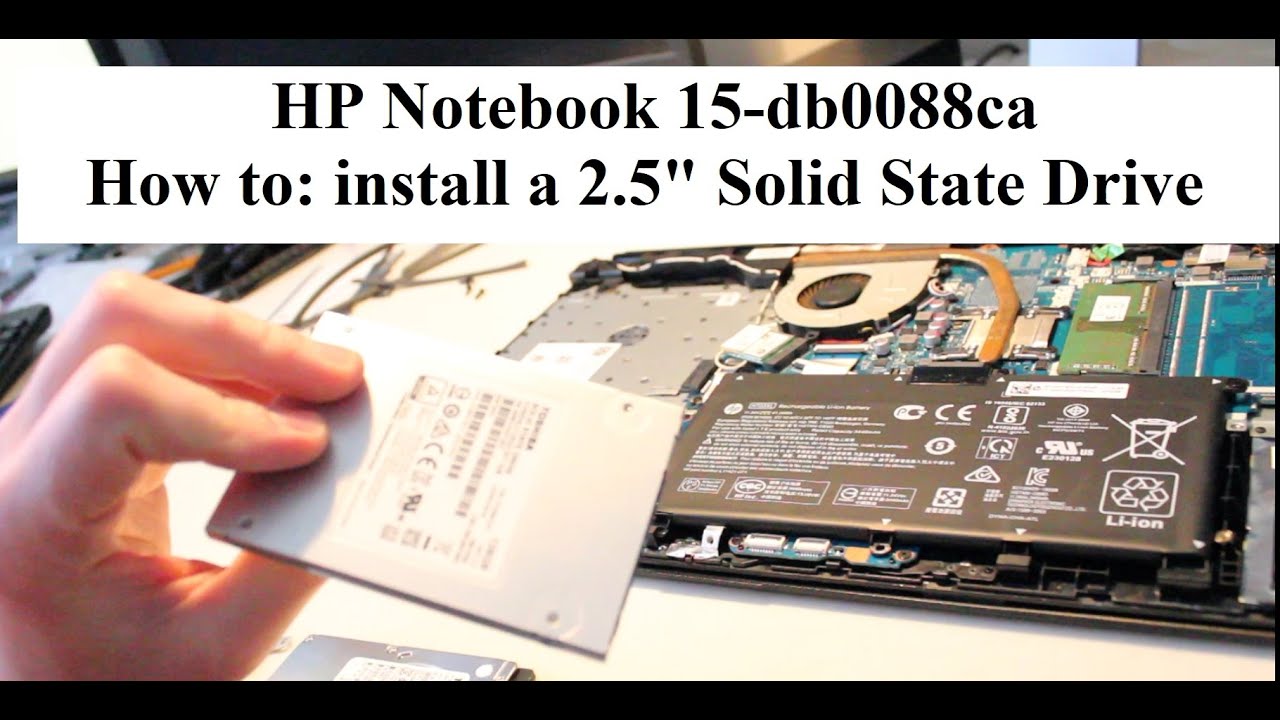 HP Notebook 15-db0088ca SSD Install