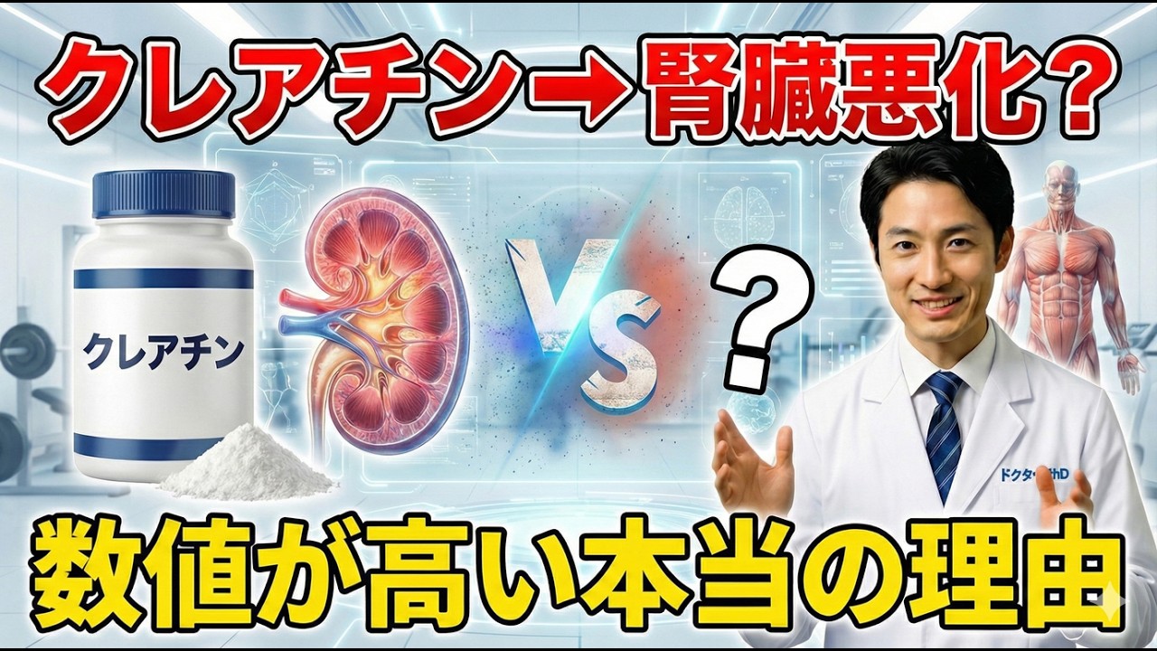 クレアチンとクレアチニン【医師解説】筋肉と腎臓への影響