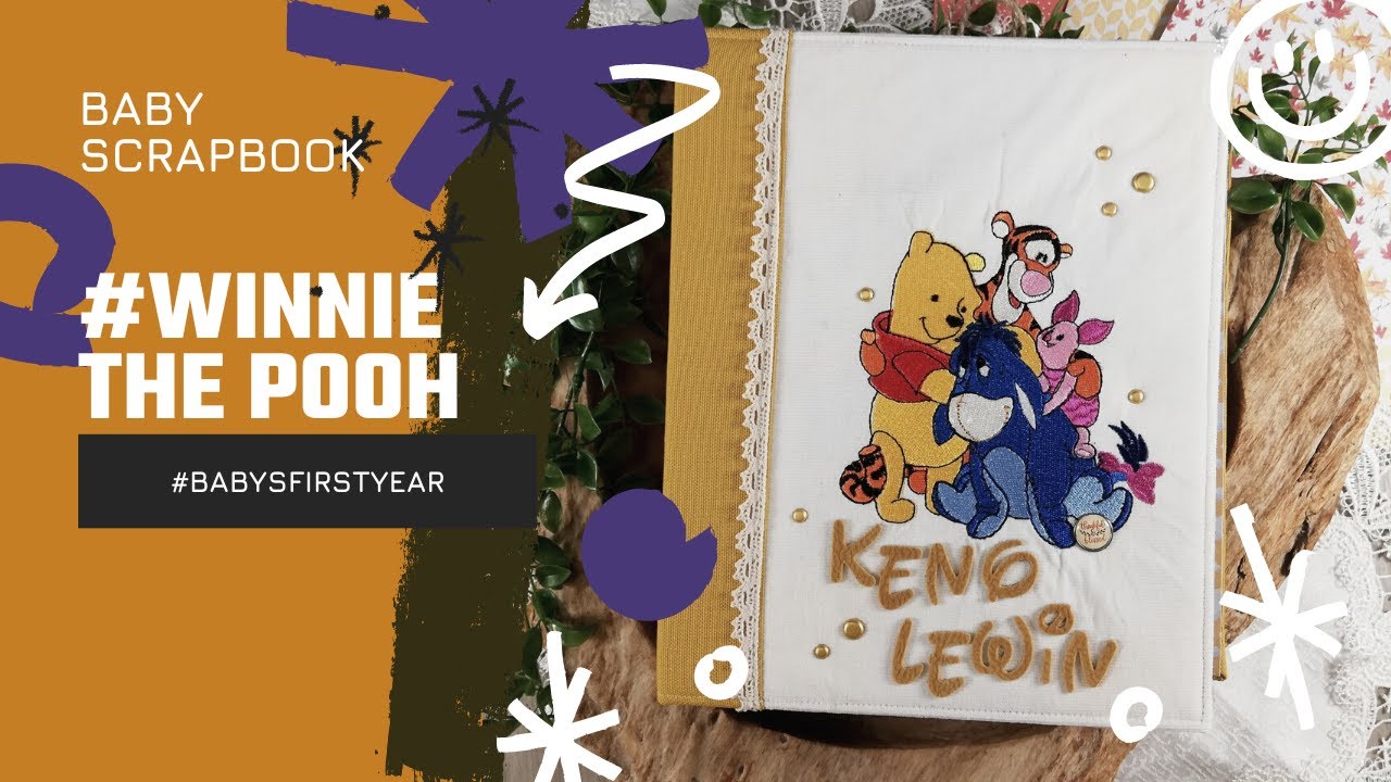 Minialbum Inspiration #winniethepooh  #Actionmaterial #Kinderfotoalbum #babysfirstyear