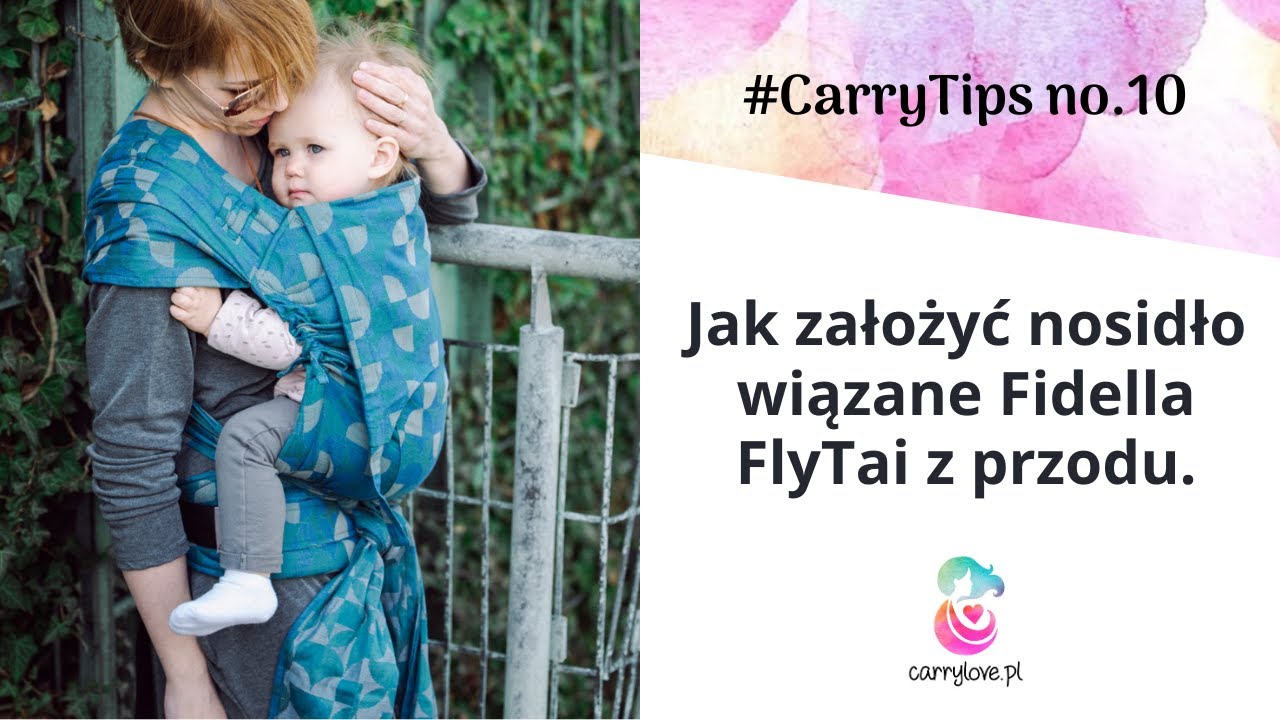 Jak założyć nosidło wiązane Fidella FlyTai z przodu. Instrukcja zakładania nosidełka krok po kroku