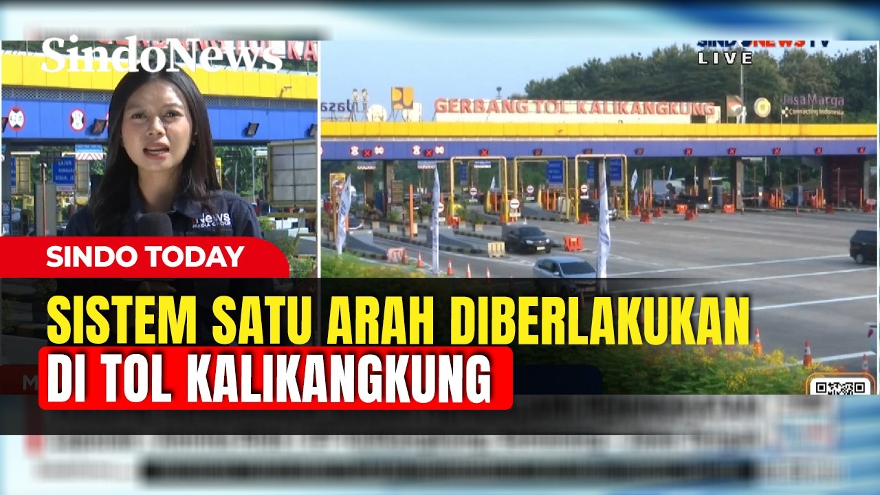 Situasi Terkini Arus Mudik Lebaran di Tol Kalikangkung, Semarang | Sindo Today | 18/03