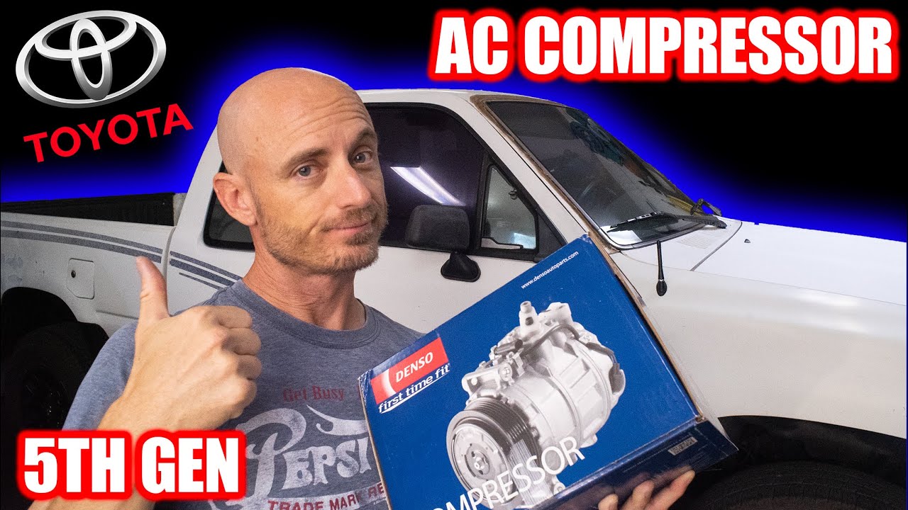 Замена компрессора кондиционера Toyota Pickup/4runner 3.0 V6 5-го поколения 1989-1995 гг.