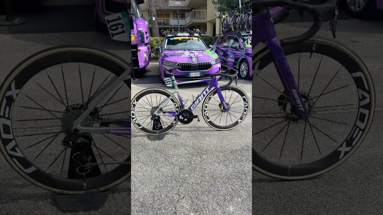 La nuova Giant Propel SL vista da vicino alla Tirreno-Adriatico