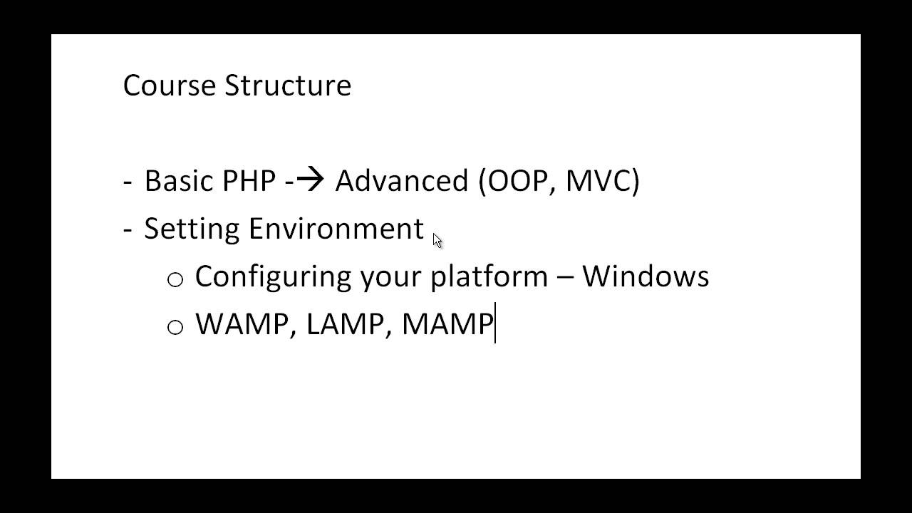 Part 2: Learning Programming (PHP Web Development) with Sammy Hegab - Course Structure