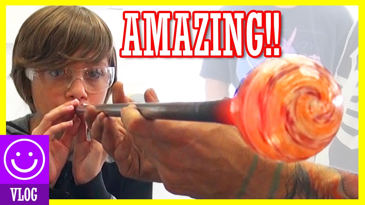 AMAZING GLASS BLOWING CLASS!  FIRE+KIDS = FUN!   |  KITTIESMAMA
