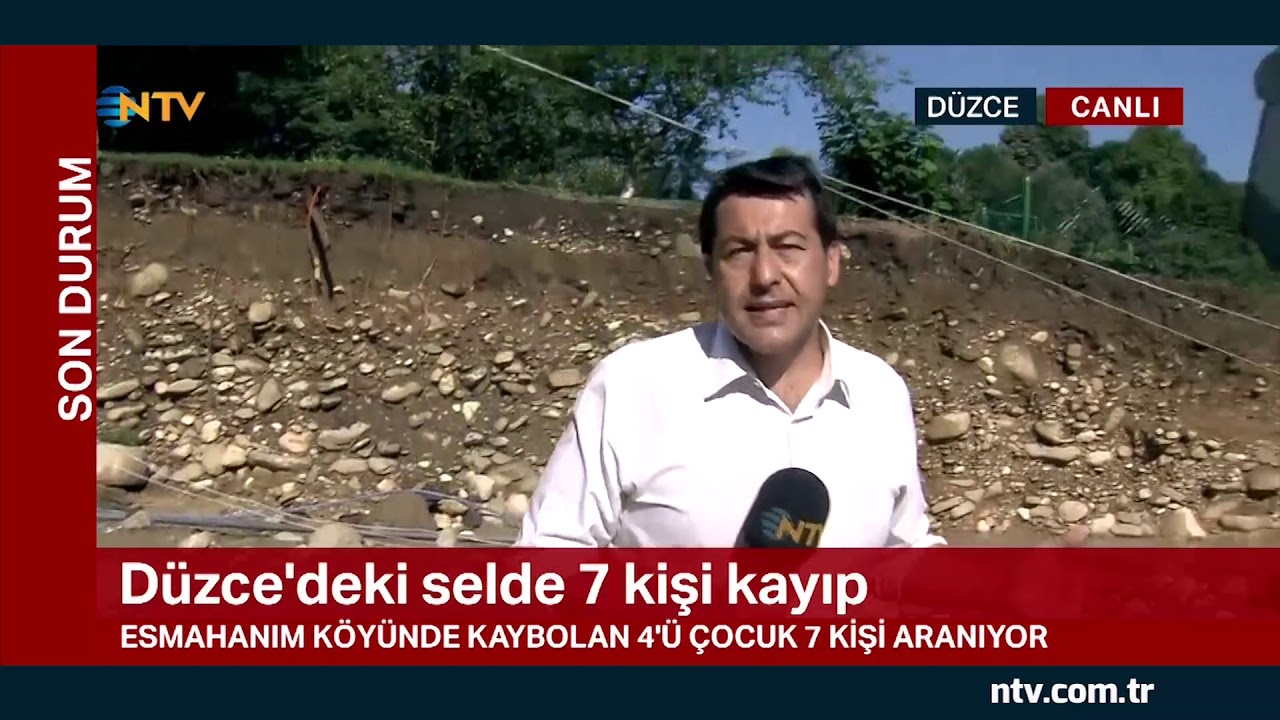 NTV ekibi sel felaketinin ardından Düzce'de