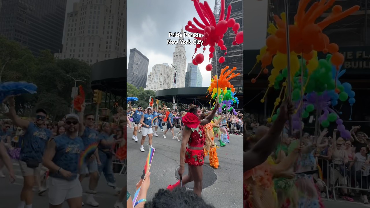 Pride parade in New York 🎈 #nyc #newyorkcity #pride #prideparade #pridemonth