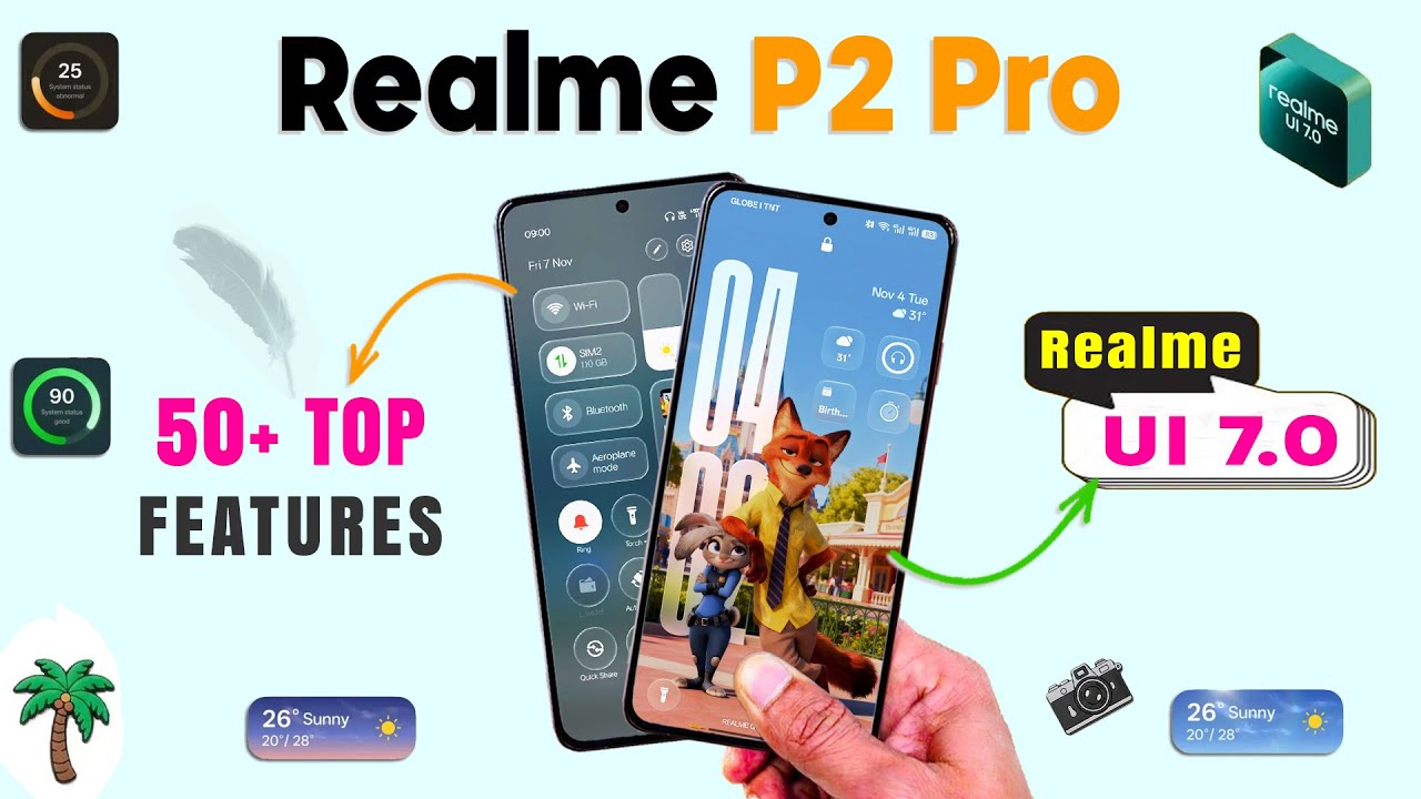 Realme P2 Pro Realme UI 7.0 Update: 50+ New Features | Android 16 New Update | Realme UI 7.0 Update🔥