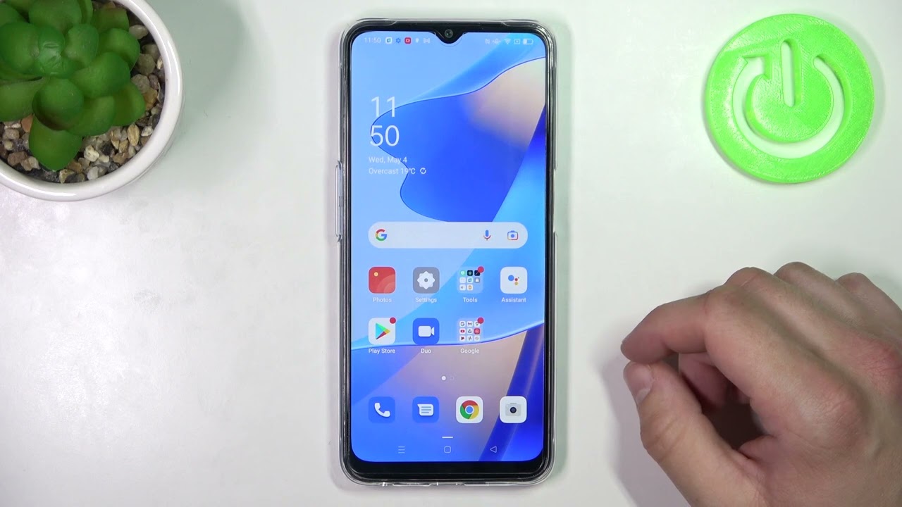 How to Remove Phone Icon from the Screen Oppo A54s &ndash; Restore Phone Icon